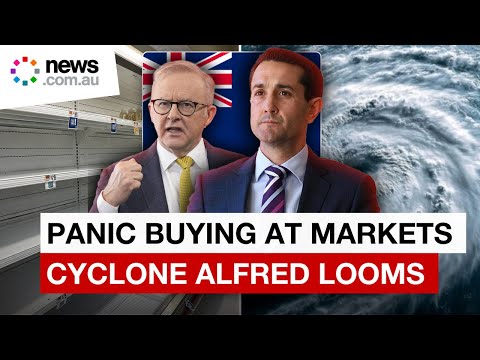 Panic buying sweeps Queensland as Cyclone Alfred approaches